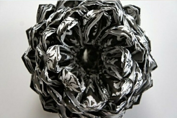 Paper napkin folding instructions - create festive Tischedeko