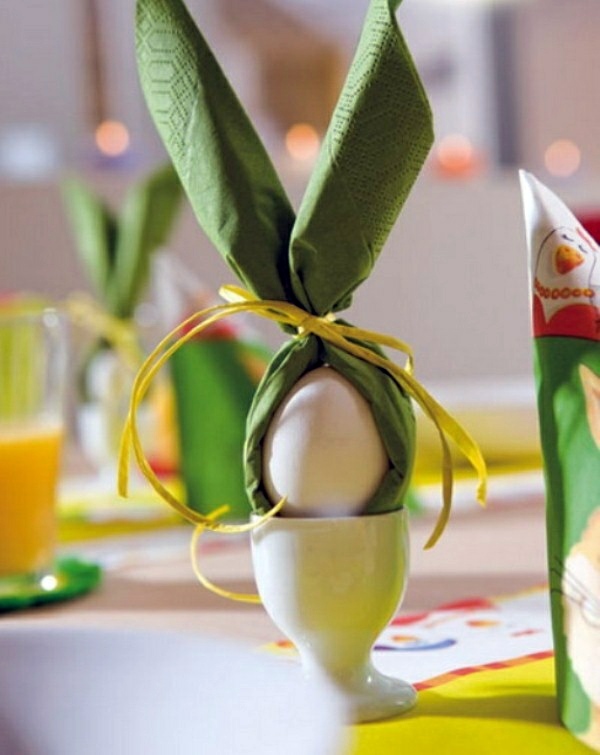 Paper napkin folding instructions - create festive Tischedeko
