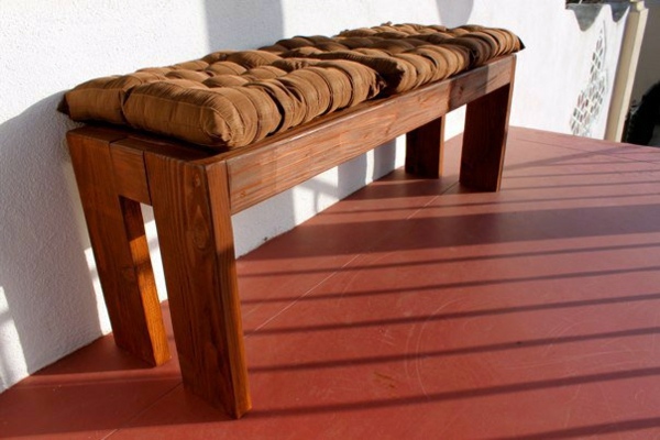 Wooden bench build yourself - comfortable seating area for your garden Wooden bench build yourself - comfortable seating area for your garden