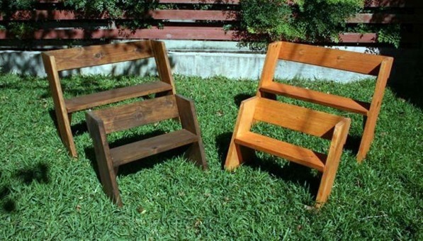 Wooden bench build yourself - comfortable seating area for your garden Wooden bench build yourself - comfortable seating area for your garden