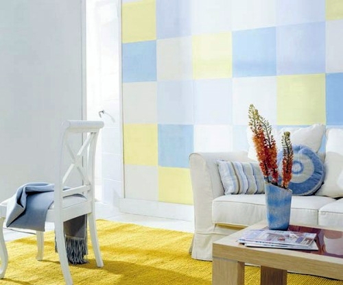 15 Ideas for exclusive wall decoration with squares