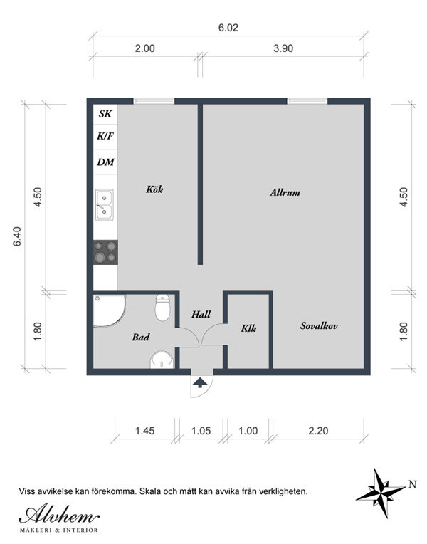 Interior Design - Small Apartment in Sweden with a trendy style