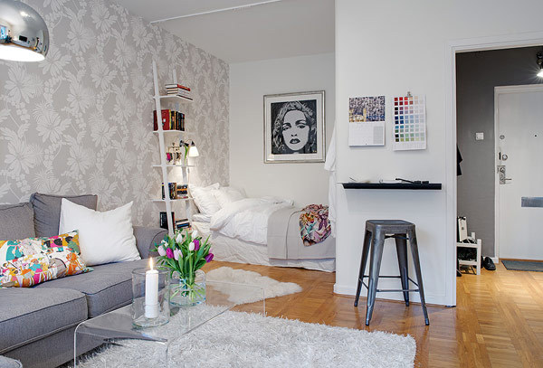 Interior Design - Small Apartment in Sweden with a trendy style