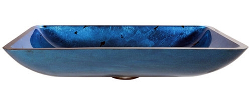 Bathroom Ideas - striking colored washbasin