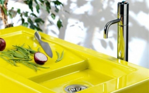 Bathroom Ideas - striking colored washbasin Bathroom Ideas - striking colored washbasin
