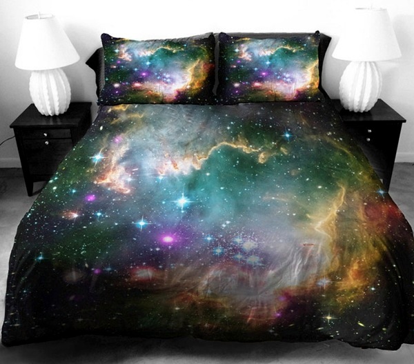 Schlafzimmer Ideen - Galaxy bedding and bed linens you can sleep under the stars