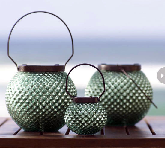 Lighting in the garden - romantic summer evenings by candlelight