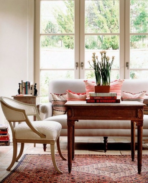 Renovating the living room by using accent the style