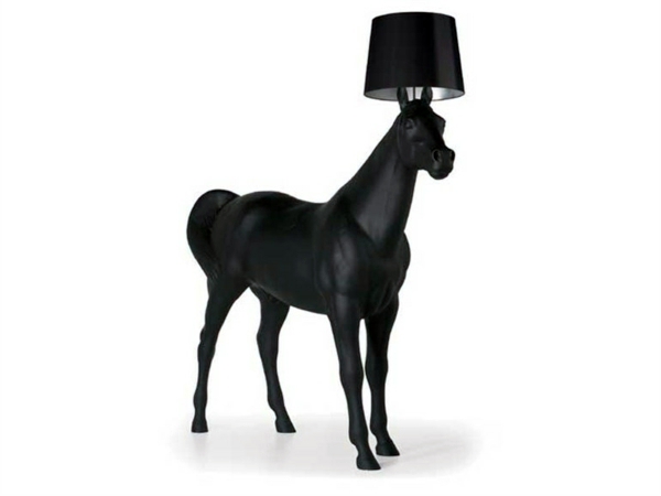 Lampen - Designer horse lamp by front - life-size sculpture
