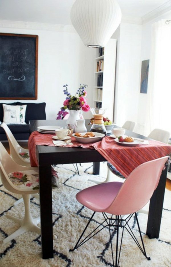 37 ideas to use different chairs in the dining room