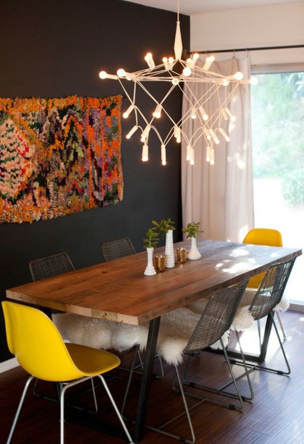 37 ideas to use different chairs in the dining room
