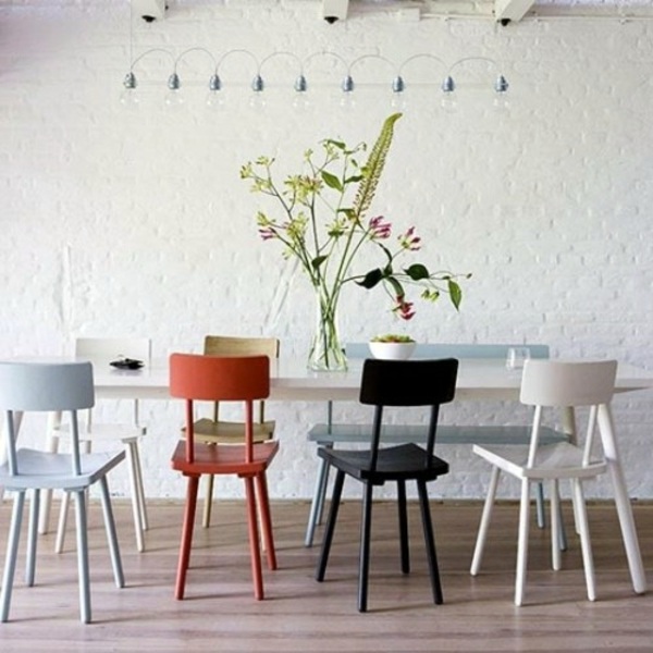 37 ideas to use different chairs in the dining room