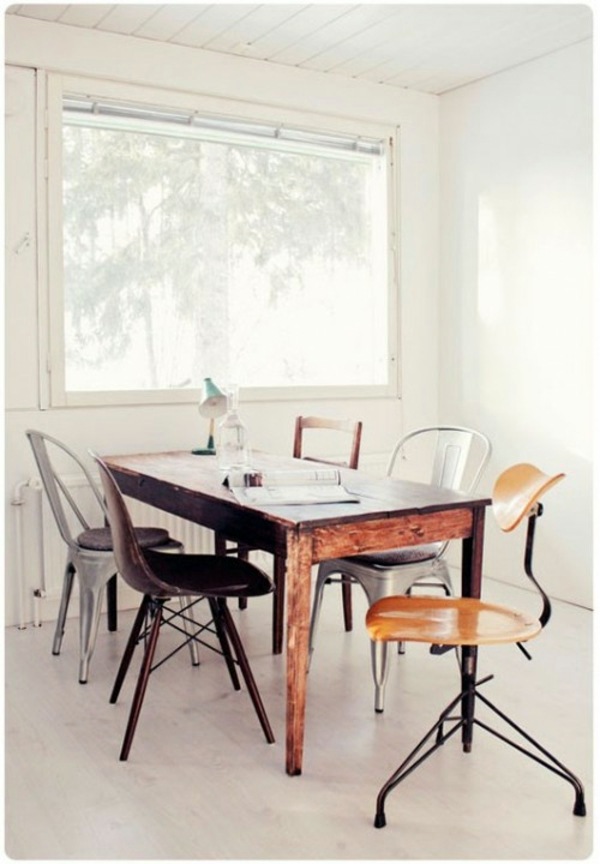 37 ideas to use different chairs in the dining room