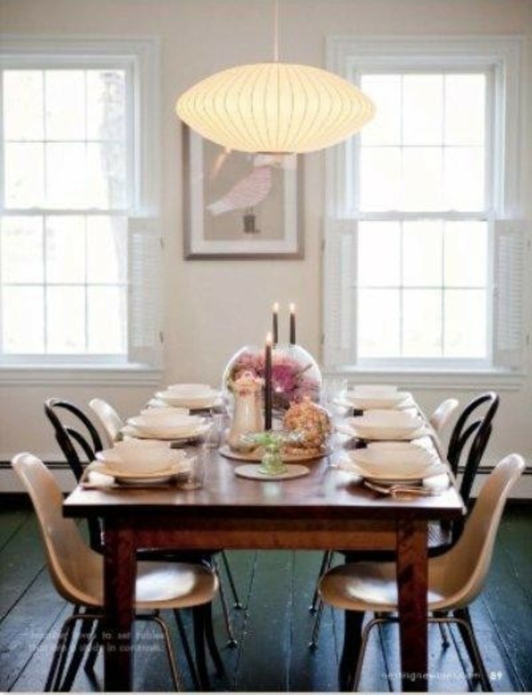 37 ideas to use different chairs in the dining room