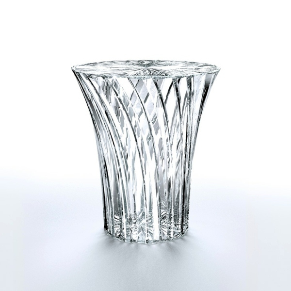 Radiant Glass Design by Tokujin Yoshioka - Bar tables and stools made of glass