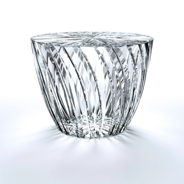 Radiant Glass Design by Tokujin Yoshioka - Bar tables and stools made of glass