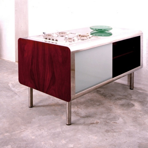 Helsinki cuisine of Desalto and curved kitchen modules of Nola Star