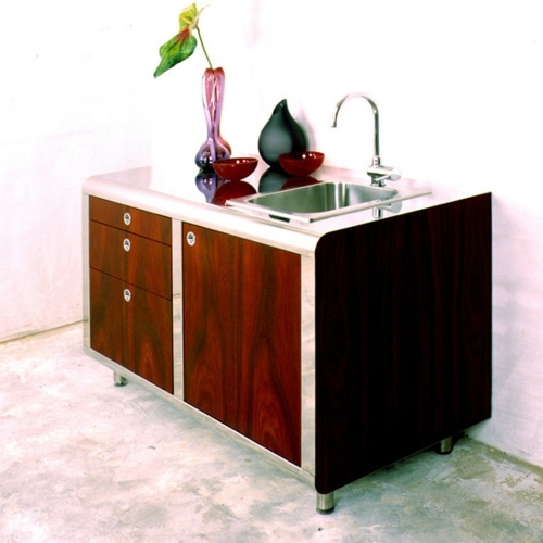 Helsinki cuisine of Desalto and curved kitchen modules of Nola Star