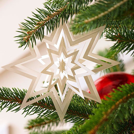 Christmas decoration made of paper - 18 cool creations for Yourself