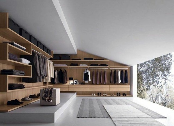 Walk-in closet - a dressing room plan and implement