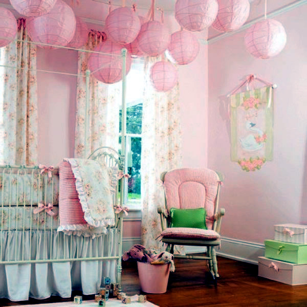 Baby Room Decorating Ideas With Paper Lanterns Interior