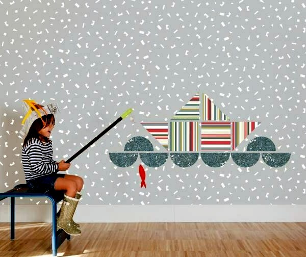 Sweet colors and wall decoration in the nursery and baby room Sweet colors and wall decoration in the nursery and baby room