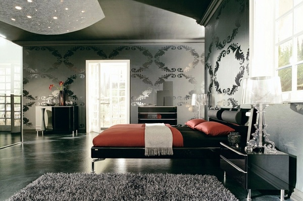 Original idea for dark stylish interior