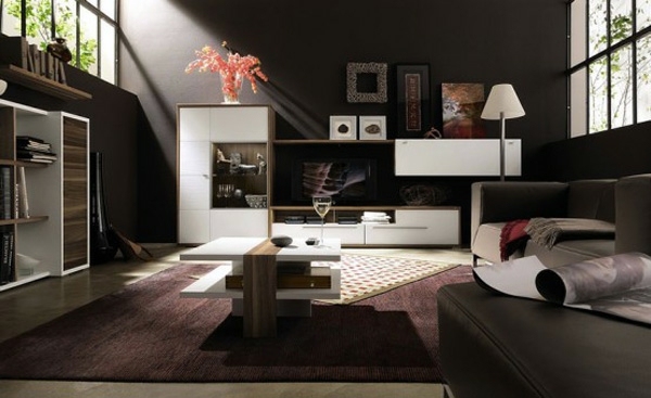 Original idea for dark stylish interior