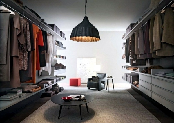 Walk-in closet plan - 50 Dressing chic furnishings