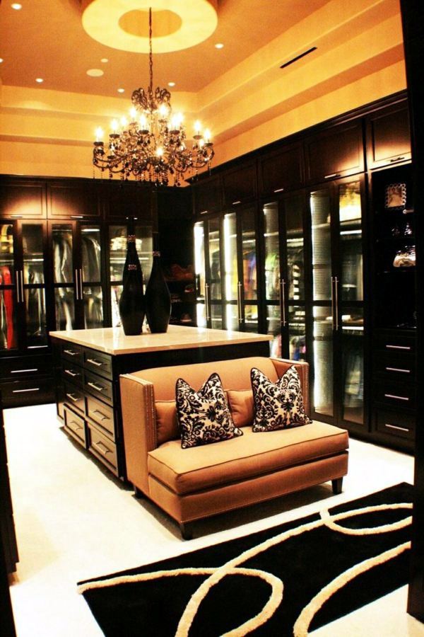 Walk-in closet plan - 50 Dressing chic furnishings