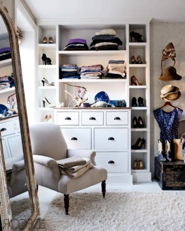 Walk-in closet plan - 50 Dressing chic furnishings