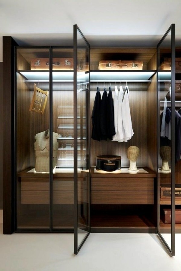 Walk-in closet plan - 50 Dressing chic furnishings