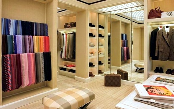 Walk-in closet plan - 50 Dressing chic furnishings