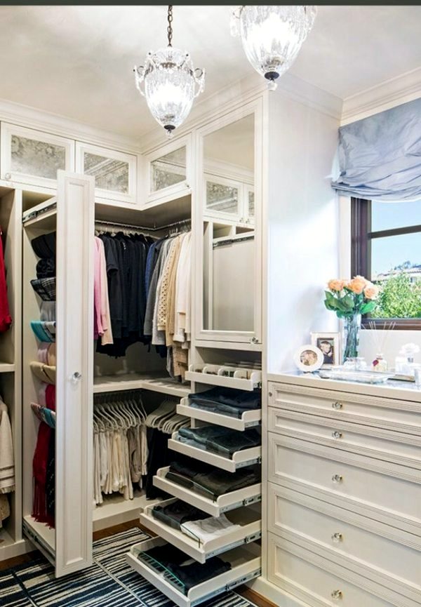Walk-in closet plan - 50 Dressing chic furnishings