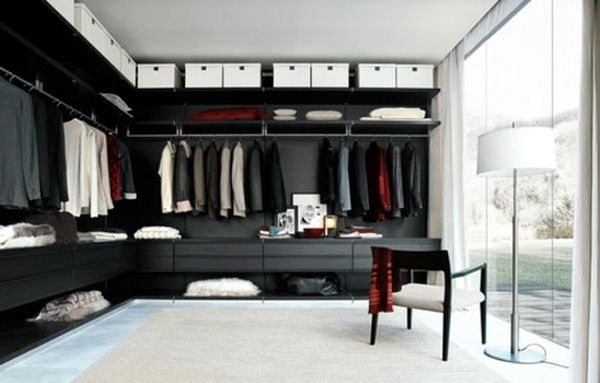 Walk-in closet plan - 50 Dressing chic furnishings