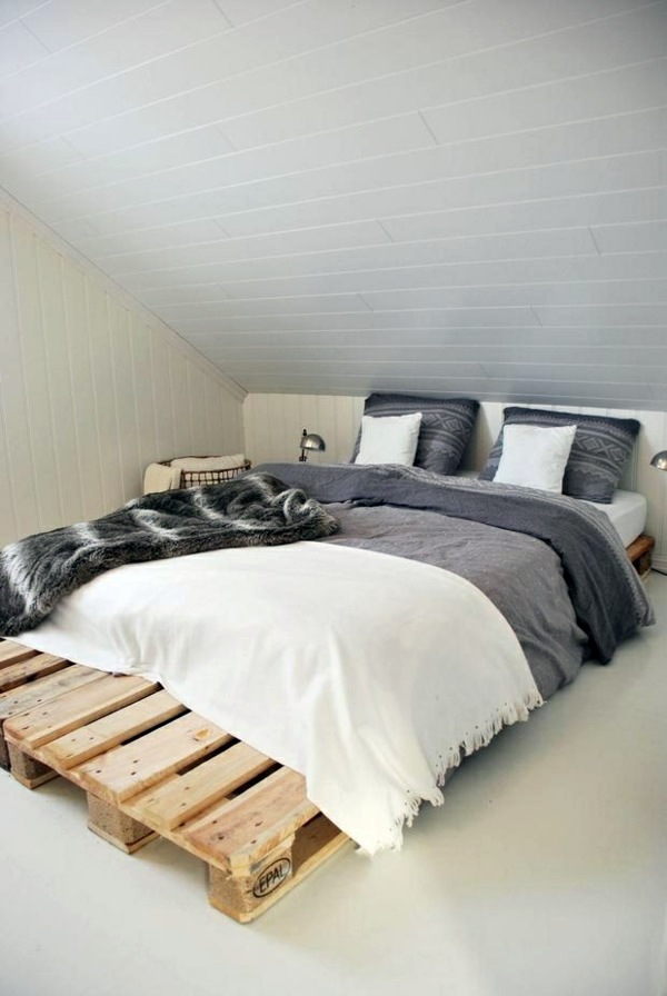60 Diy Furniture From Euro Pallets, Wooden Crates For Bed Frame