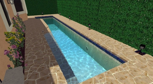 Vertical garden next to the swimming pool brings more green into your home Vertical garden next to the swimming pool brings more green into your home