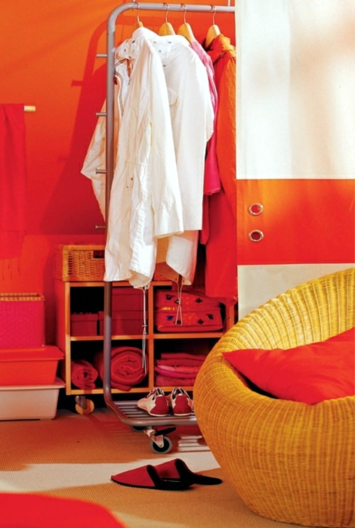 Bedroom in the attic - Proposal for compact dressing room