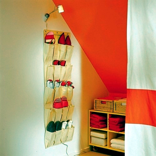 Bedroom in the attic - Proposal for compact dressing room