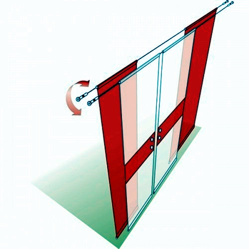 Bedroom in the attic - Proposal for compact dressing room