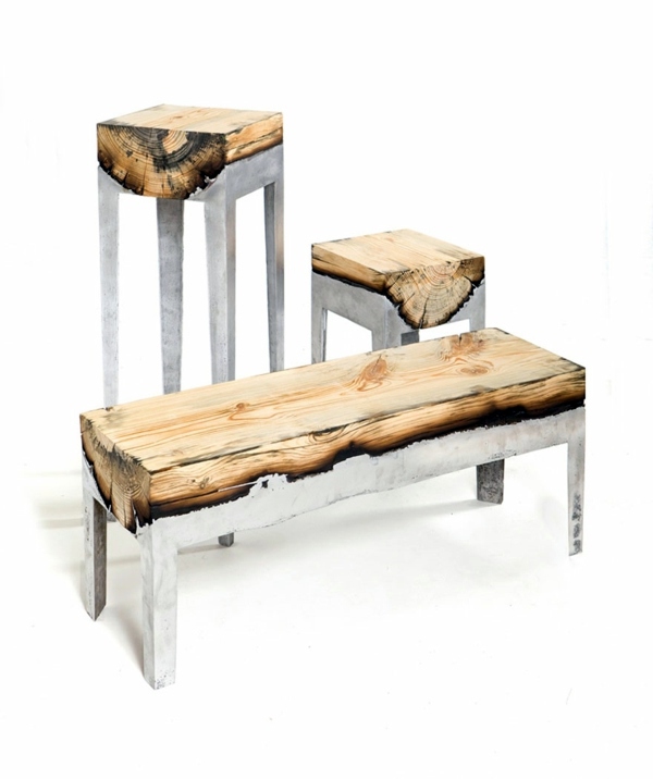 Cool furniture from wood and metal of Hilla Shamia