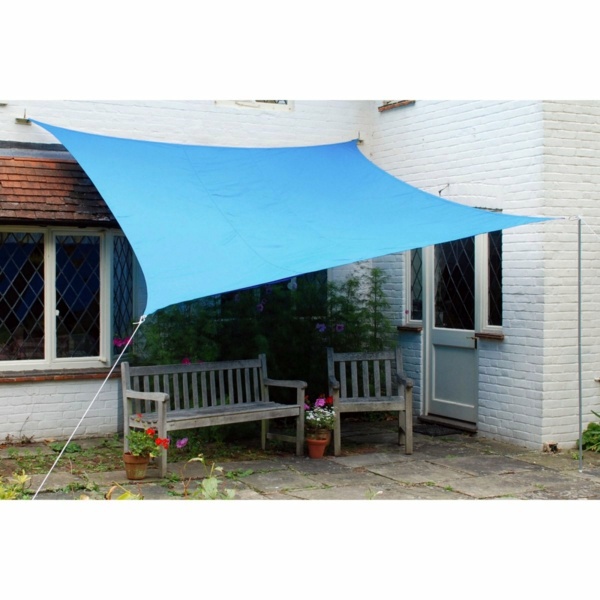 Terrace and garden sun protection ideas - use solar sails and awnings