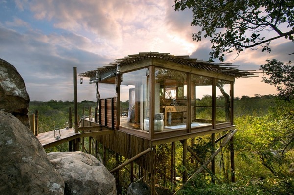 Modern Architecture - Hotel in reserve in Africa