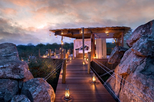 Modern Architecture - Hotel in reserve in Africa