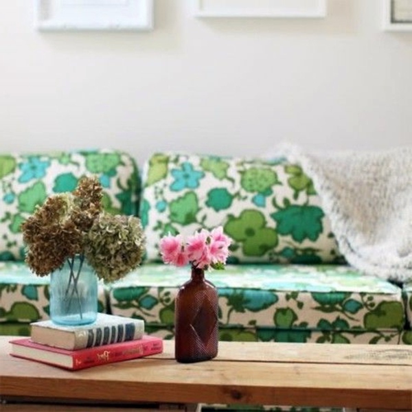 Fabric and wallpaper with floral design - Great Interior Ideas for Your Home Fabric and wallpaper with floral design - Great Interior Ideas for Your Home