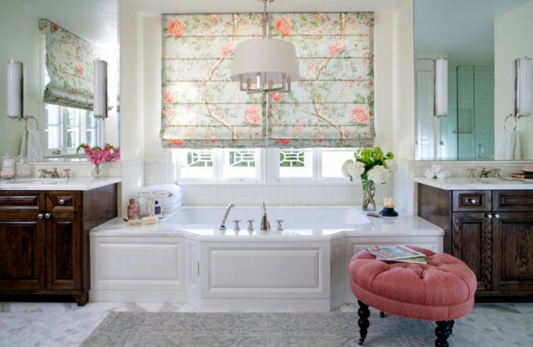 Fabric and wallpaper with floral design - Great Interior Ideas for Your Home Fabric and wallpaper with floral design - Great Interior Ideas for Your Home