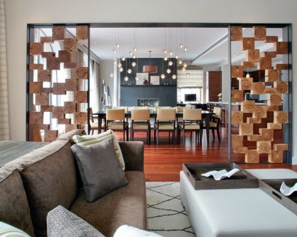 Shelves as a partition - 20 great ideas and advice
