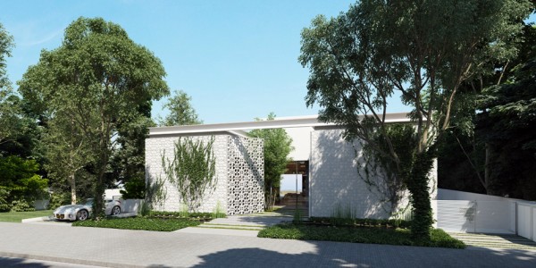 Architektur - Modern home shows opulent wall design studio designed by Ando