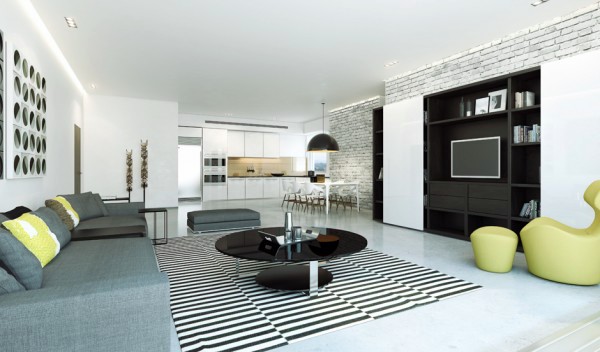 Modern home shows opulent wall design studio designed by Ando
