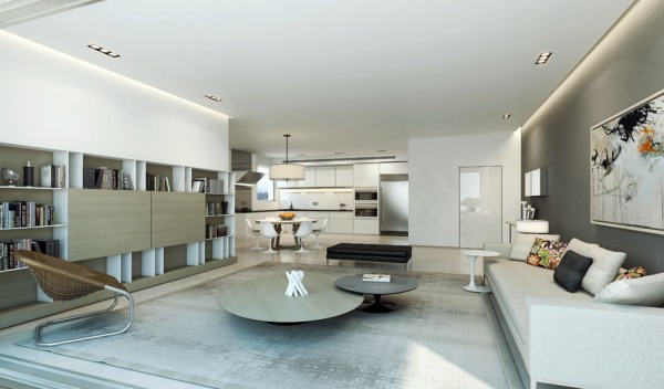 Modern home shows opulent wall design studio designed by Ando